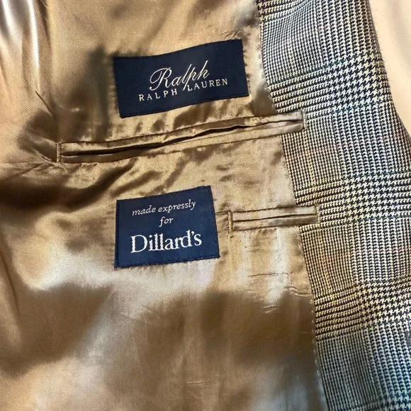 Ralph Lauren Plaid Blazer 48R Silk Wool Sport Coat Classic Preppy - Picture 2 of 11